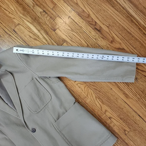 Duluth Trading Fire Hose Presentation Field Jacket Mens Size M Tan 2 Button - Picture 4 of 6